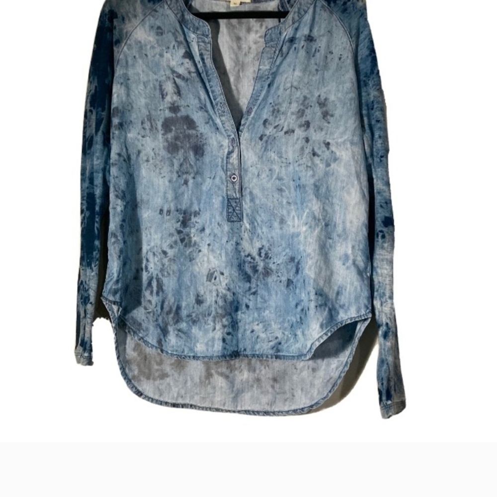 Blue Tie-Dye Women's Top